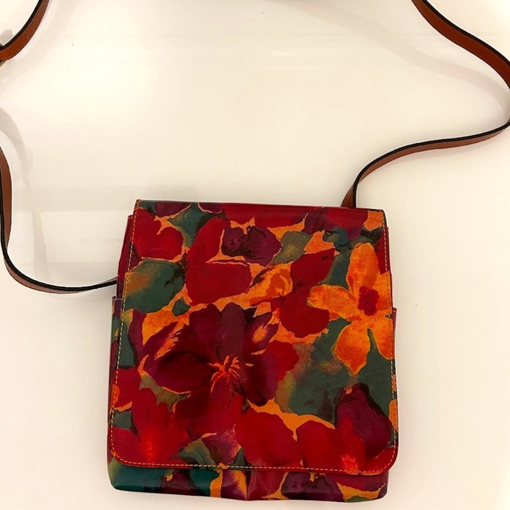Patricia Nash Flowers Multicolor Crossbody Bag